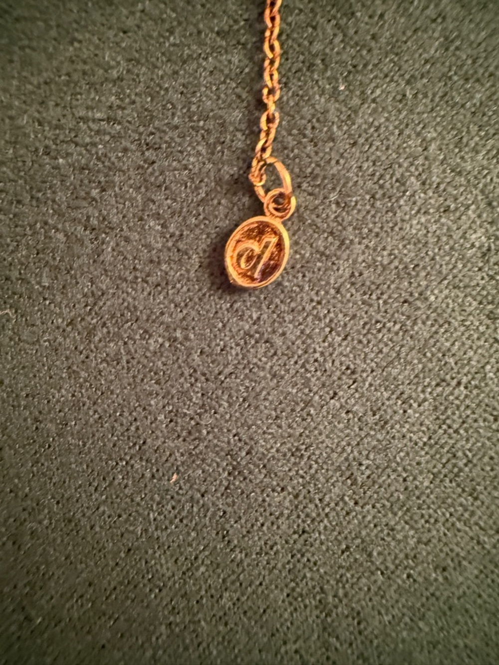 Delicate Gold Necklace with Clear Bezel Stones - Women's Jewelry - Picture 5 of 6